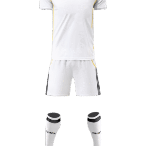 Adult training suit with white and grey edges