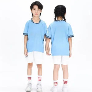 Blue children's training suit 2025