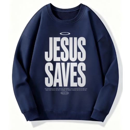 Jesus Saves Bold Sweatshirt - Image 6