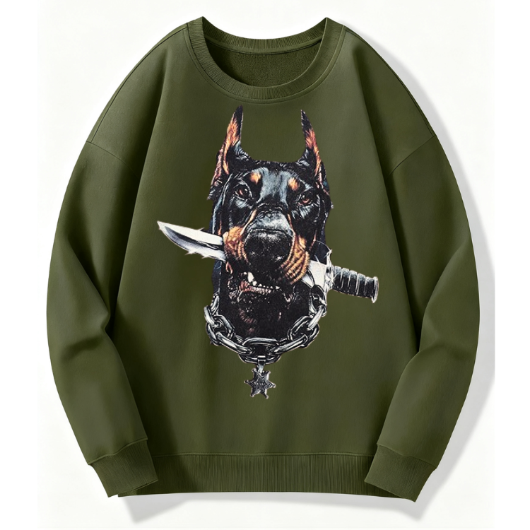 Fierce Doberman Knight Sweatshirt - Image 2
