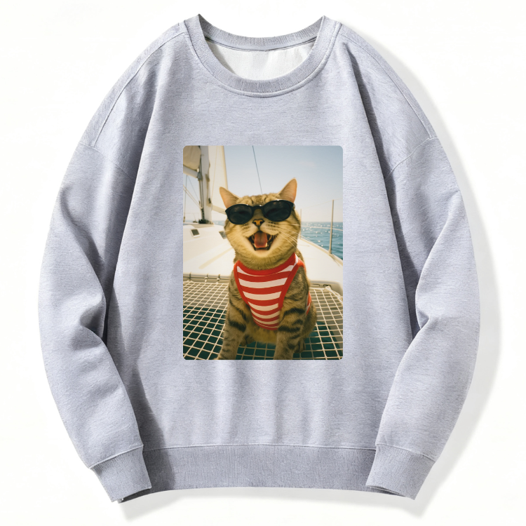 Cool Cat Sunglasses Sweatshirt - Image 5