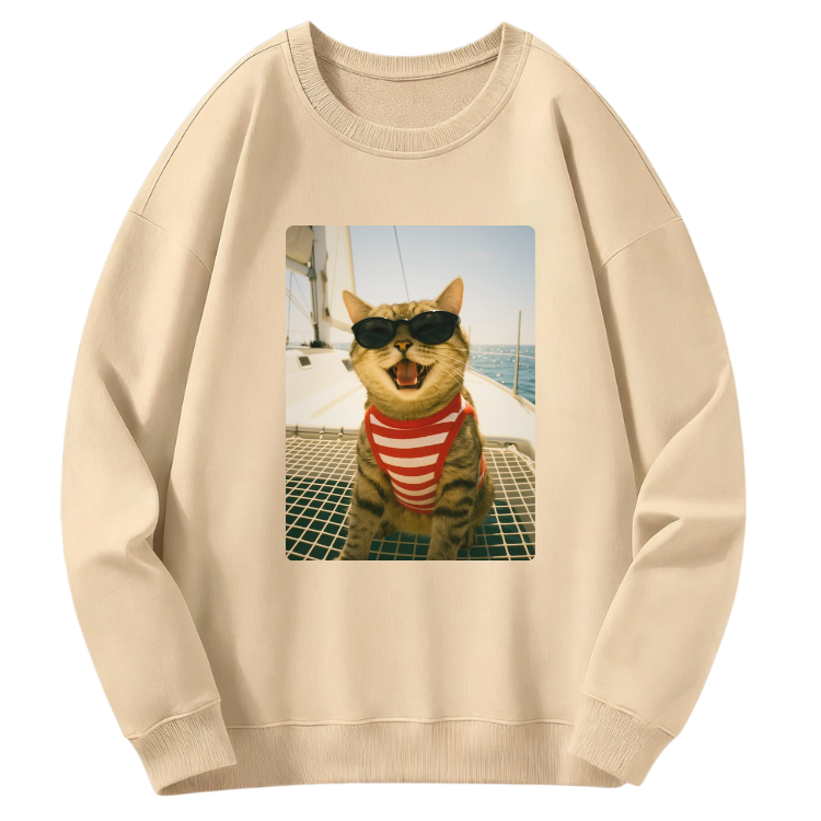 Cool Cat Sunglasses Sweatshirt - Image 4