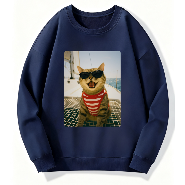 Cool Cat Sunglasses Sweatshirt - Image 3