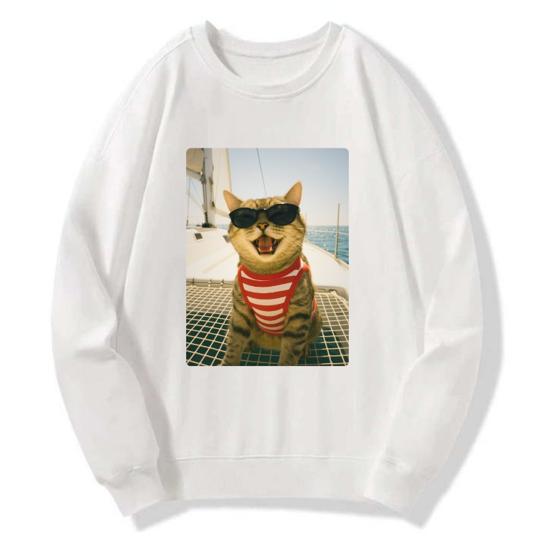 Cool Cat Sunglasses Sweatshirt - Image 6