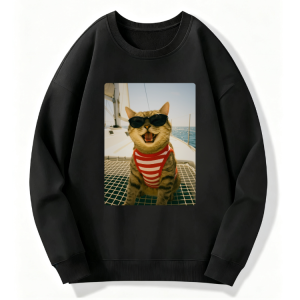 Cool Cat Sunglasses Sweatshirt