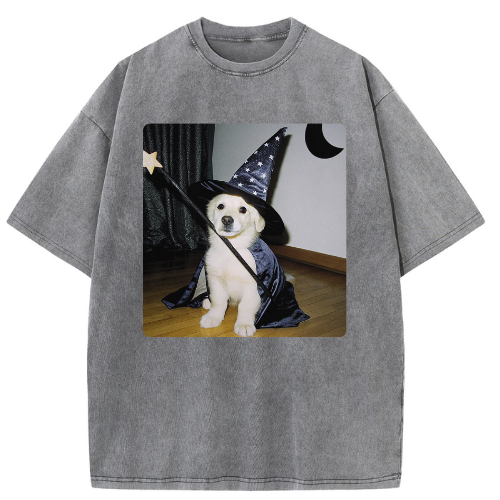 Magic Pup  Washed T-shirt - Image 2