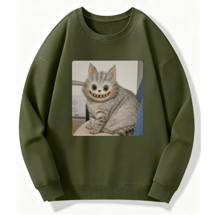 Cute Labubu Cat Sweatshirt - Image 2
