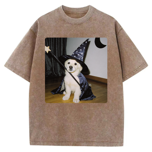 Magic Pup  Washed T-shirt - Image 4