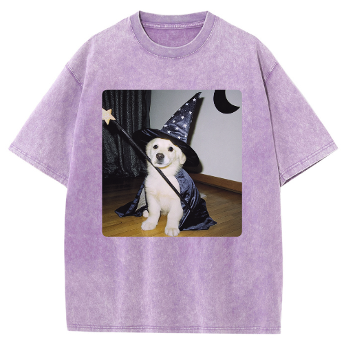 Magic Pup  Washed T-shirt - Image 5