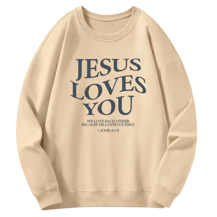 Jesus Loves You Sweatshirt - Image 4