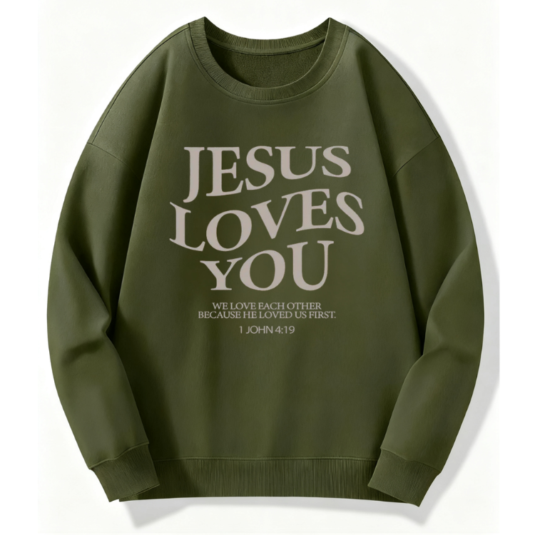 Jesus Loves You Sweatshirt - Image 2