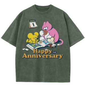 Happy Anniversary Washed Tee