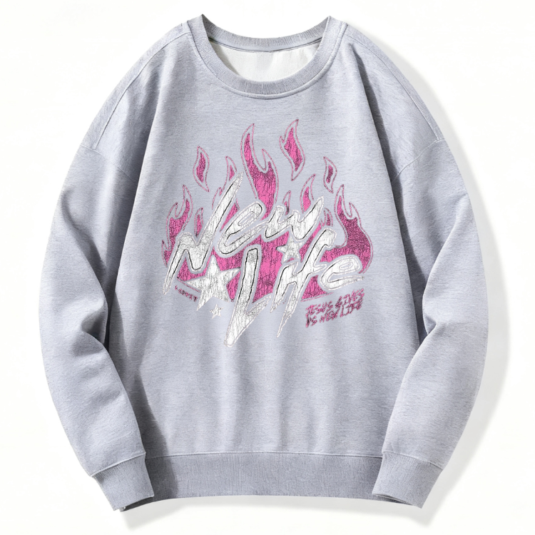 New Life Flames Sweatshirt - Image 5