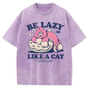 Lazy Cat Washed Tee