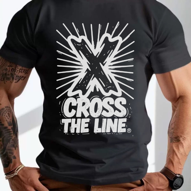 Cross the Line Bold X  T-Shirt